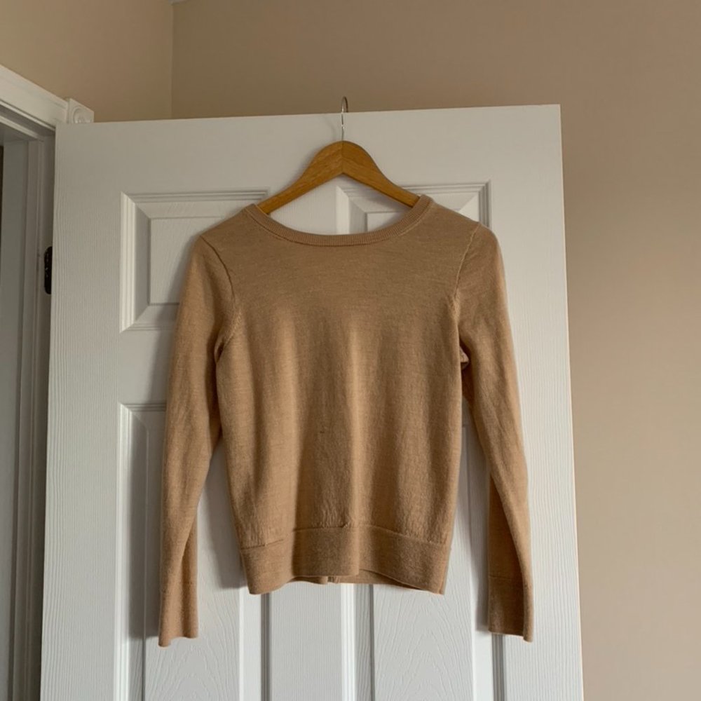 J. Crew Reversible Button-Back Sweater - Picture 2 of 6